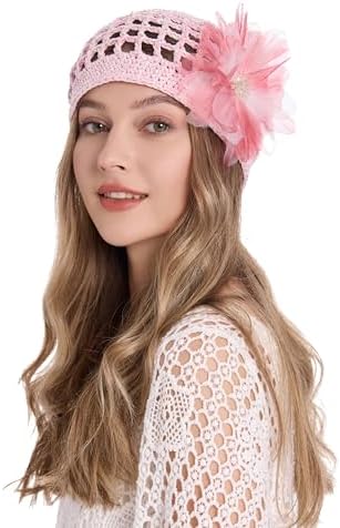 Hshsclth 100% Cotton Crochet Beanie Hat Handmade Knit  display picture 1