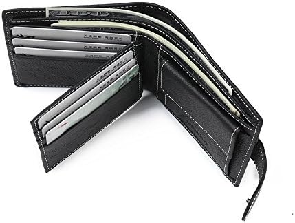Leather Slim Multi-function Three-Fold Wallet for Men or Boys