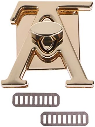 LGQing V Shape Clasp Turn Lock Twist Locks Metal Hardware for DIY Handbag Bag Purse