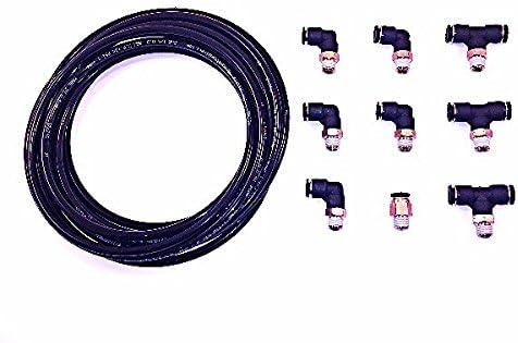 Tier1 Motorsports PUSH LOCK Vacuum Fitting Kit for Turbo, Wastegate, Solenoid, BOV fits Honda Civic, Integra, etc