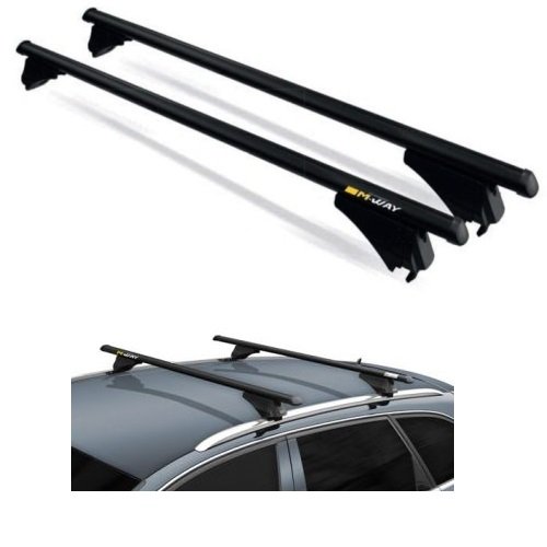 Farad Barre Portatutto Aerodynamic Black In Alluminio Per PEUGEOT 5008 (2017+) Con Corrimano Basso – Portata 100kg – Kit Incluso