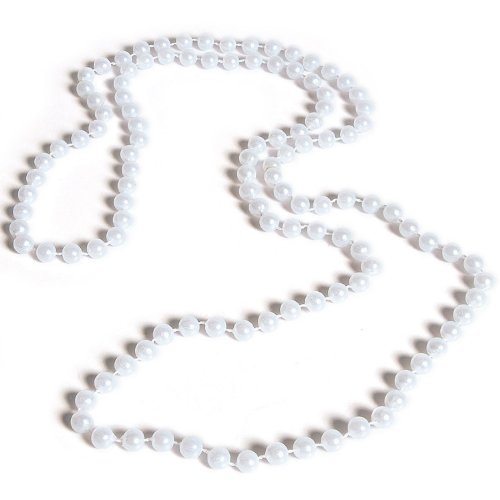 Rhode Island Novelty Pearl Necklaces (12-Pack) 48" 7MM White Pearl