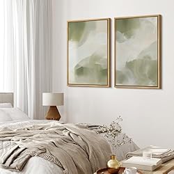 MUDECOR Framed Canvas Print Wall Art Set Olive
