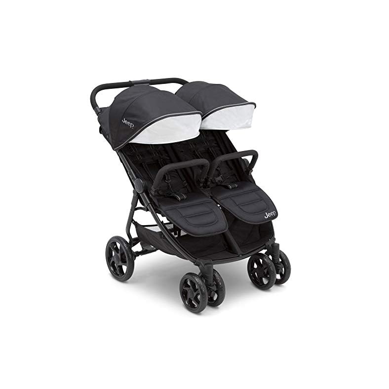 Jeep Destination Ultralight Side x Side Double Stroller, Midnight