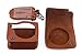 CAIUL Camera Carrying Case Compatible with Fujifilm Instax Mini 70 Camera, Brown