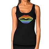Gay Pride Rainbow Lips Love No Limits Women Tank Top
