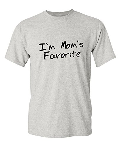 I'm Mom's Favorite Funny Gift Idea Unique Christmas T-Shirt XL Ash