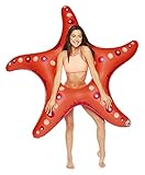 BigMouth Inc Giant Starfish Pool Float, Big Star Pool Tube, UV Fade Resistance, Patch Kit Included
