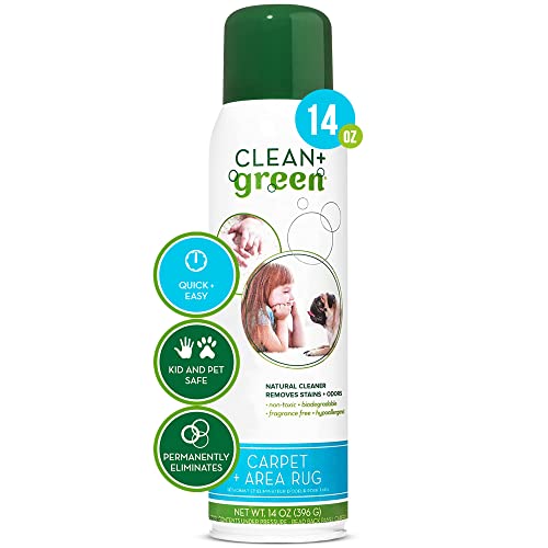 Clean+Green Carpet Cleaner Natural Stain and Odor Remover, Deep Clean
