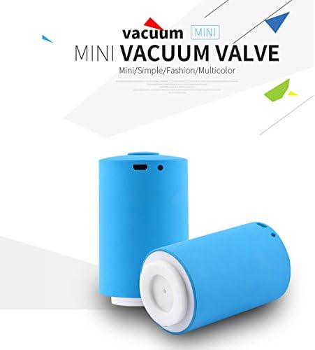 FugouSku Mini Vacuum Sealer, Automatical Rechargeable Food Vacuum Seal Machine with Free 5 Starter Kit Vacuum Bags for Wet / Dry Food Sous Vide (Blue)