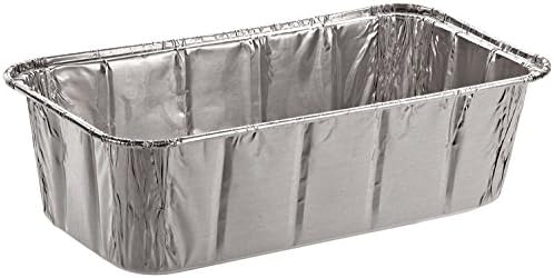 Sherri Lynne Home Disposable Aluminum Foil 2Lb Loaf Pans and Bread Tins, Standard Size - 8.5" X 4.5" X 2.5", 50 Pack