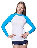 REGNA X ADOONGA Women's Long Sleeve Rashguard UV Sun Protection UPF 50+ Swim Tee
