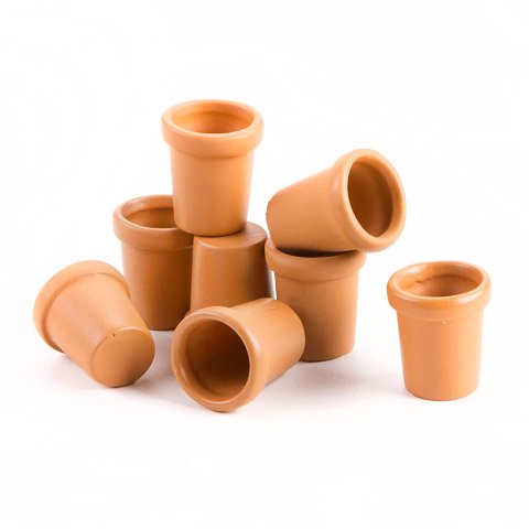 Fairy garden mini clay pots x .62 x .56 inches x 8 piec…