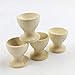Johouse Wooden Egg Cup, 12PCS Egg Holder Stands Easter Painted Graffiti Tools for DIY Blank Easter Eggs Painting Decoration