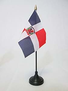 BANDERA de MESA de la REPÚBLICA DOMINICANA 15x10cm - BANDERINA de
