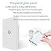 Jinvoo WiFi Wall Light Touch Panel Switch, Remote Control with Smart Phone,No Hub Required, AC 110-240V, Compatiable with Alexa Echo, Works with Google Home