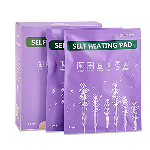 Neck Pain Relief Self Heating Pad with Lavender Fragrance,Portable and Disposable Heated Neck Wrap Without Electric or Microwave,Moist Heat Therapy for Neck Pain and Spasm, 19.7 In