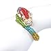 EVER FAITH® Bold Dragon Bracelet Multicolor Austrian Crystal Gold-Tone