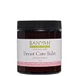 Banyan Botanicals Breast Care Balm - Certified Organic, 4 oz - Tulsi & Palmarosa For Massage Aid for Regular Breast Care
