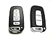 iJDMTOY (1 Exact Fit Gloss Metallic Red Smart Remote Key Fob Shell for Hyundai Veloster Sonata Elantra Genesis Kia Optima Forte (Please Double Check The Year/Fitment in Description)