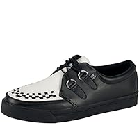 T.U.K. Unisex Creeper Sneaker,Black/White,Men