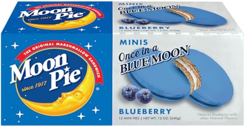 MOONPIE BLUBERRY SANDWHICH COOKIE MINI 4 PACK, 48 TOTAL COOKIES