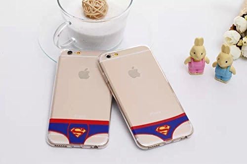 2X Cases Hot Sell Soft TPU Case Clear Cover Funny Briefs Underwear Thongs Superman Style (Men Underwear + Women Underwear) For iphone 6