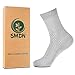 Bamboo Socks For Men and Women, Super soft Organic Cushioned, Odorless, Anti-Slip, Suitable for sensitive skin, 5 pairs in a Gift Box (Size 8-10 M/6-9 W)