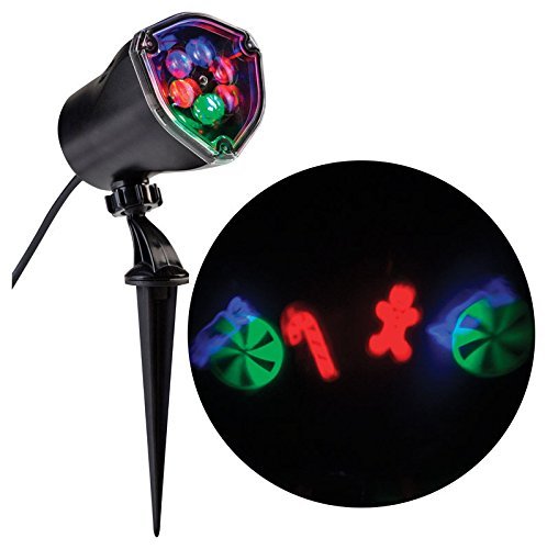 Gemmy LED Light Show Projector Red/Blue 4 Lights