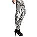 JOLLYCHIC Women's Skull Print Design Bodycon Leggings Workout Yoga Tights S