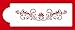 Designer Stencils Fleur De Lis Cake Stencil, Beige/Semi-Transparent