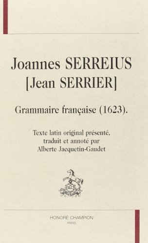 Joannes Serreius [Jean Serrier]