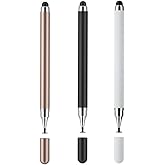 Dxlam 2-in-1 Stylus Pen for Touch Screen, 3pcs High Precision Universal Stylus Pen for iPad Compatible with Apple, iPhone, iP