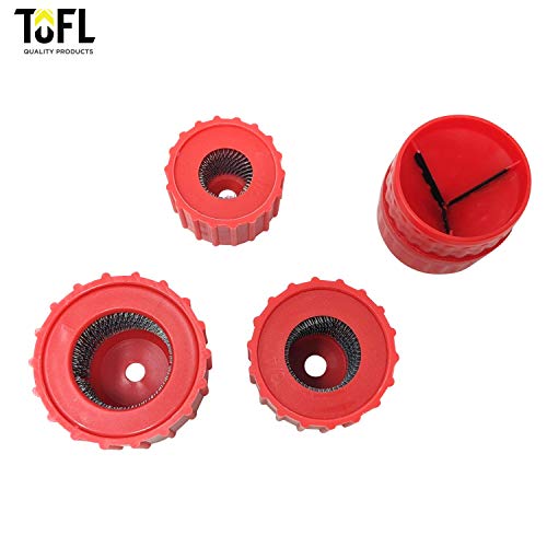Copper Pipe Cleaner and Reamer Value Set - Tested and Proven by Plumbers To Prepare Pipes To Solder-a Set of 3 Brushes-a Pipe Reamer, Plummers Tools To Do The Job, Purchase Together To save You Money - Thumbnail 4