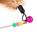 Topbeu Fun Pet Cat Toy Steel Wire Feather Training Teaser Wand