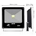 LTE 50W Super Bright Outdoor LED Flood Lights, 3800 Lumen,150W HPS Bulb Equivalent, 6000K, IP66 Waterproof, Floodlight, Security Lights.(Daylight White)