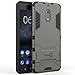 Nokia 6 Case, CoverON [Shadow Armor Series] Hard Slim Hybrid Kickstand Phone Cover Case for Nokia 6 - Gray / Black