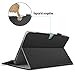 Infiland Asus Transformer Mini T102HA Case, Premium PU Leather Portfolio Stand Cover Case for ASUS 10.1 Inch Transformer Mini T102HA-D4-GR 2 in 1 Touchscreen Laptop- Black