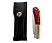 Valtev Small Pocket Knife No2, Polished Wood Inlay Handle, Quality Stainless Steel Lockback Blade, Sturdy Nylon Pouch