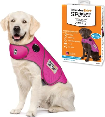 Thundershirt dogs Thundershirt Dog Anxiety Jacket, Fuchsia, XL UK