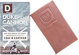 Duke Cannon Great American Frontier Men's Big Brick of Soap - Leaf + Leather, 10oz, Blue, 1 Bar
