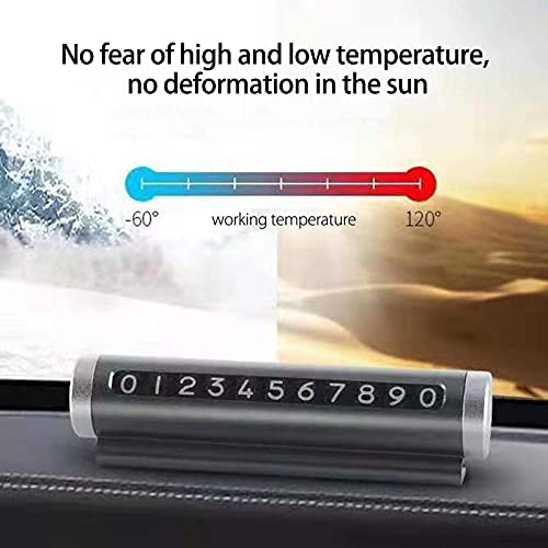 Gidenfly 2 stuks parkeerplaatjes auto tijdelijke parkeerkaart telefoonnummer kaartplaat gepersonaliseerde creatieve… - Afbeelding 8