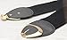 X&F Women's Elegant PU Bowknot Stretch Wide Belt Dress Decorative Waistbelts Black