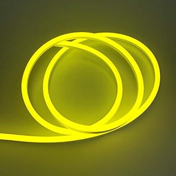Vasten LED Neon Rope Light Flexible Hoses IP67 Decoration Light (Yellow)
