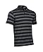 Under Armour Men's Groove Stripe Polo, Black (001)/Graphite, Large