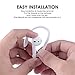 4 Pieces AirPods Ear Hooks Compatible with AirPods 1,2 and Pro, TEEMADE Sports Headset for AirPods 1,2 and Pro (White)