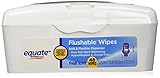 Equate Flushable Wipes In Soft Flexible Dispenser, Fresh Scent, 48 Sheet