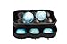 UnicGlam Large Ice Cube Trays (Set of 2) Combo Silicone Square Mold and Sphere Ice Ball Maker