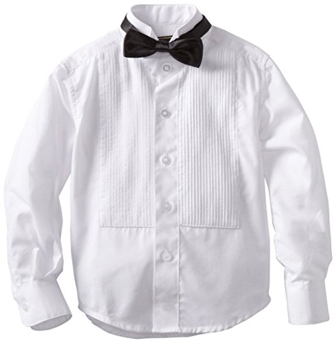 American Exchange Boy’s Long Sleeve Wing Tip Tuxedo Shirt - White - 8