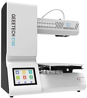 Geeetech Upgraded E180 Mini 3D Printer with Power Failure Recovery Function, Removable Hotend, 3.2″ Full Color Touch Screen